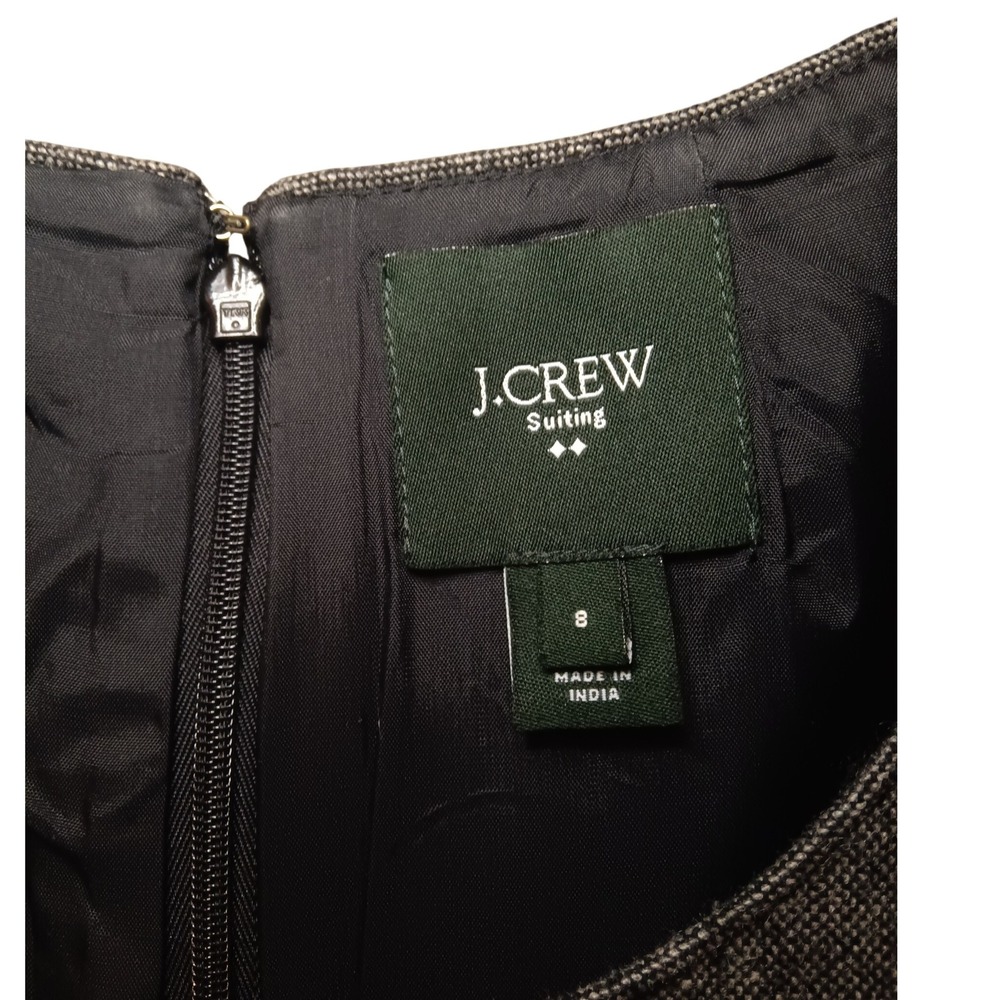 J. Crew Suiting Wool Blend Gray Dress Career Office Business Casual - Picture 4 of 13
